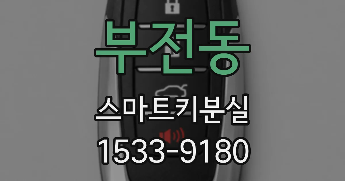 부전동 스마트키분실