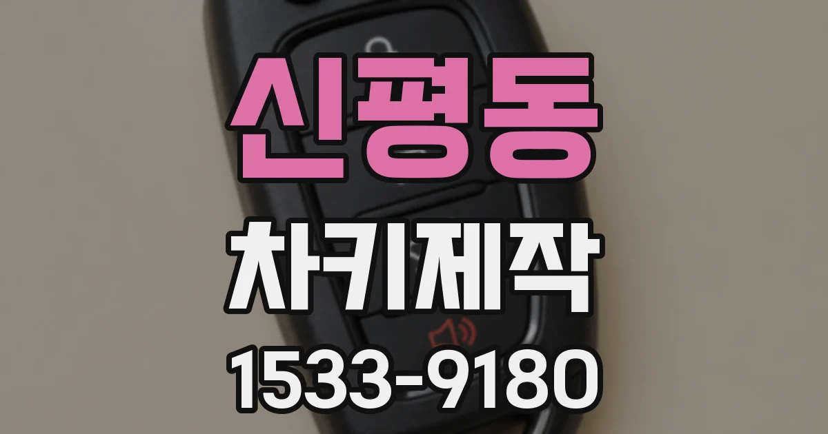 신평동 차키제작