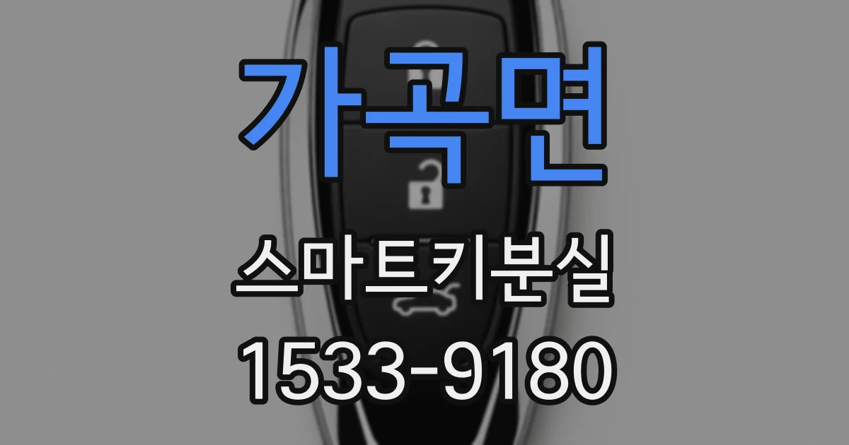 가곡면 스마트키분실