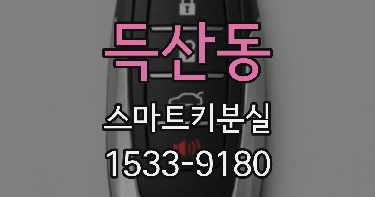 득산동 스마트키분실