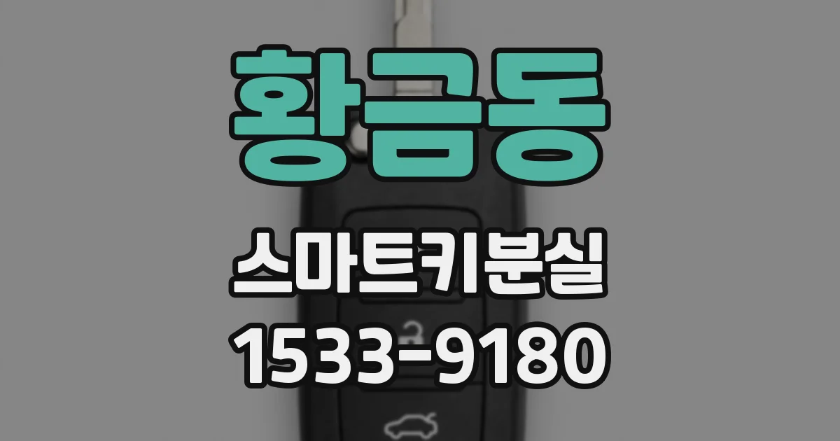 황금동 스마트키분실