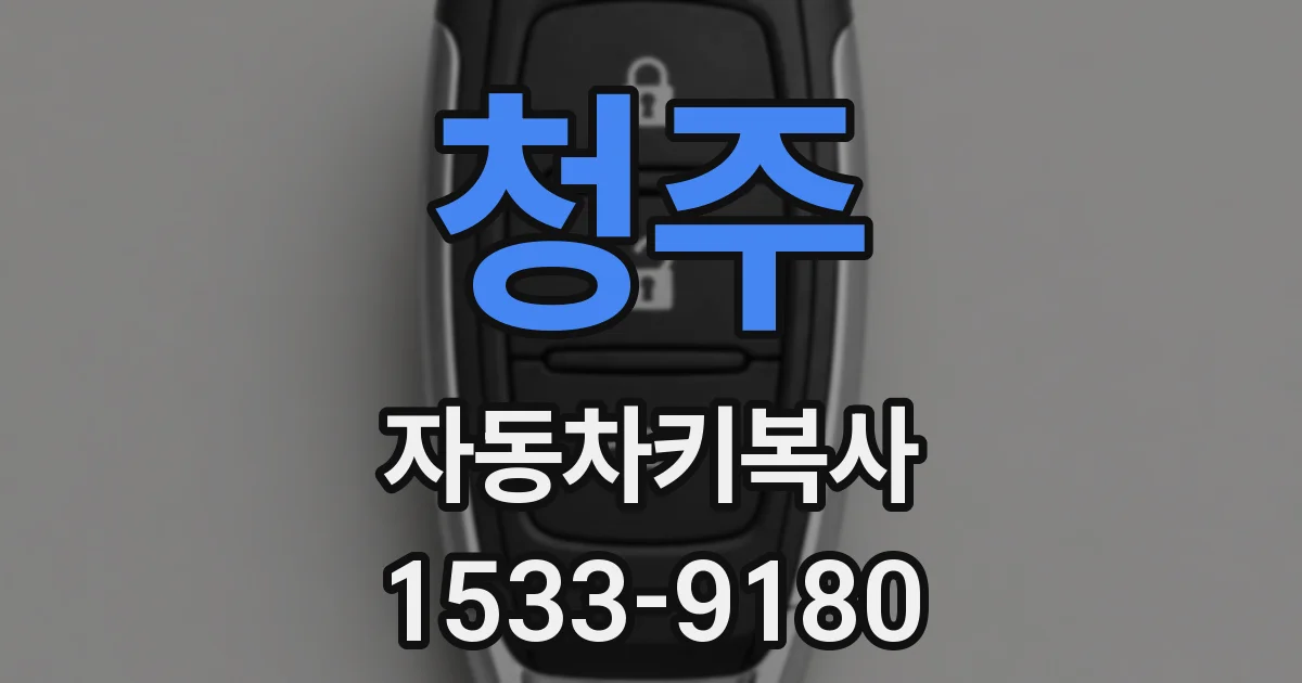 청주 자동차키복사