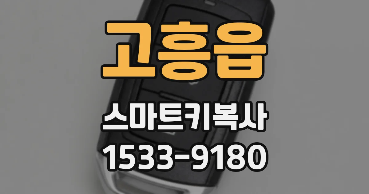 고흥읍 스마트키복사