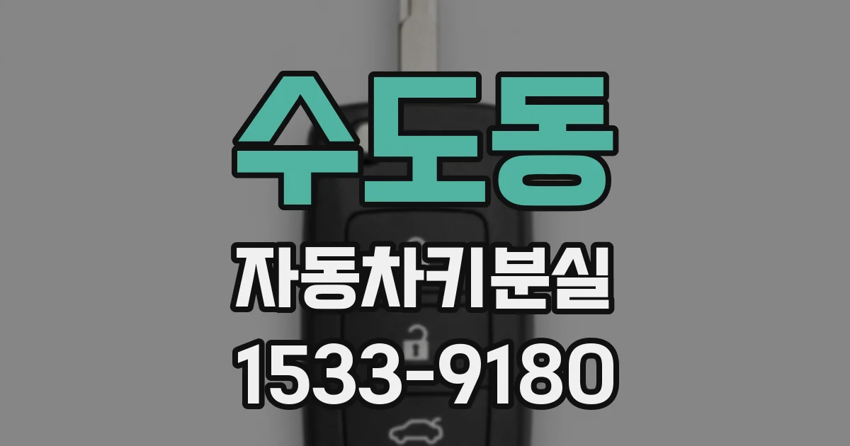 수도동 자동차키분실