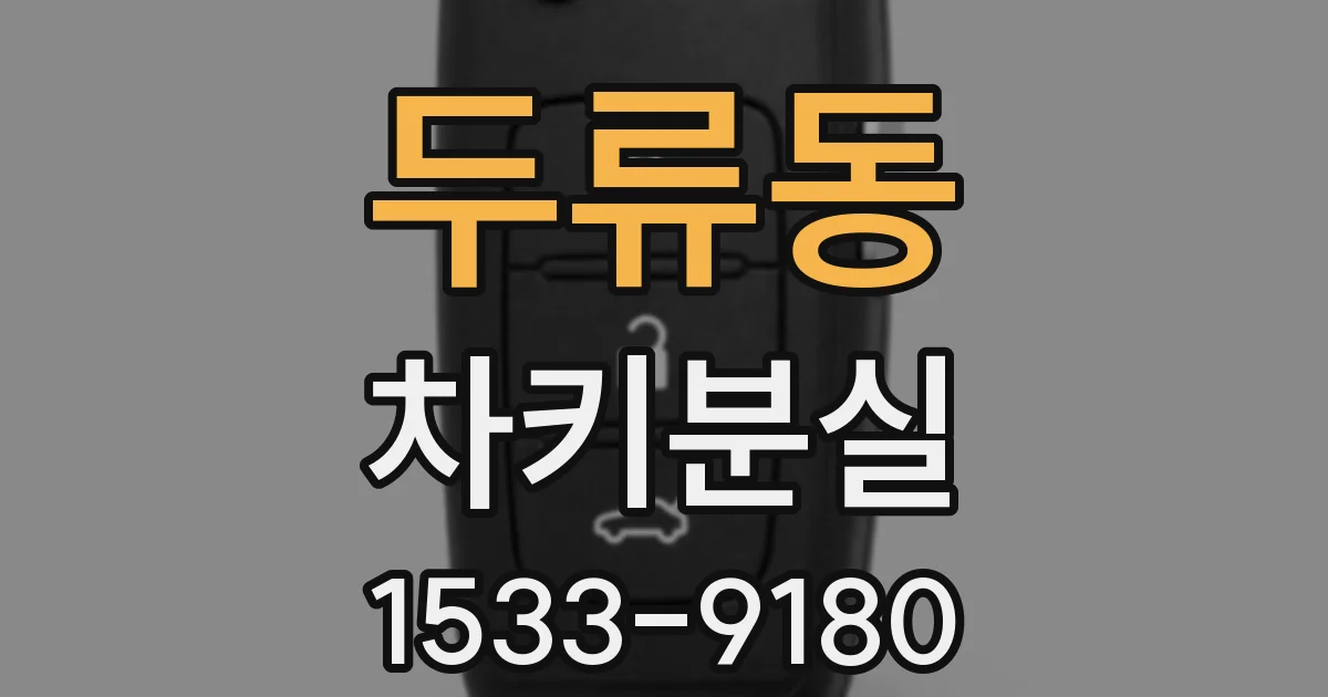 두류동 차키분실