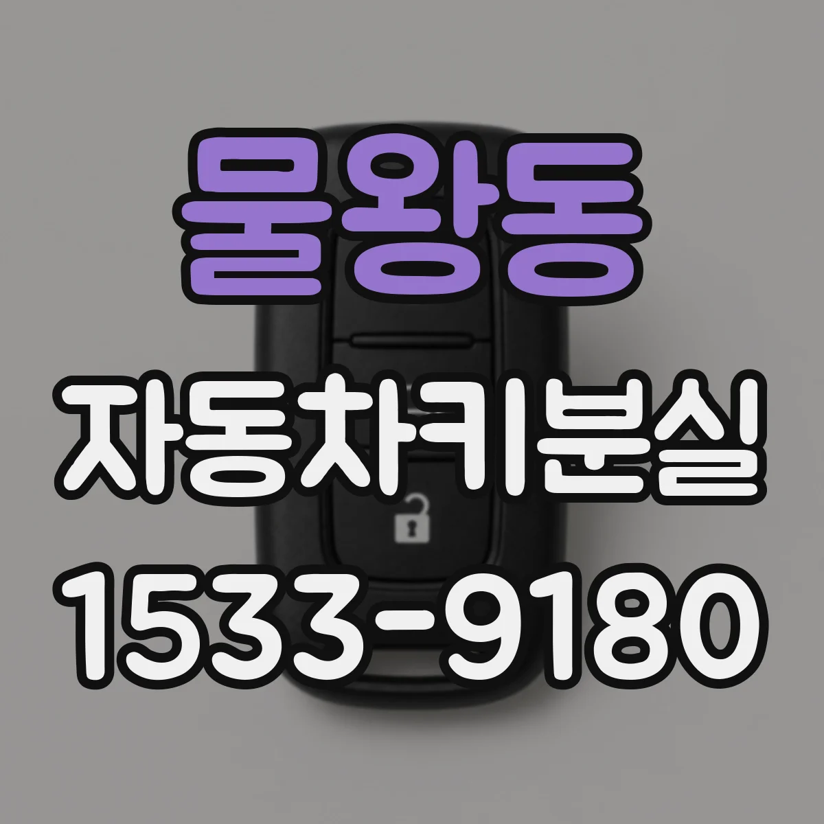 물왕동 자동차키분실