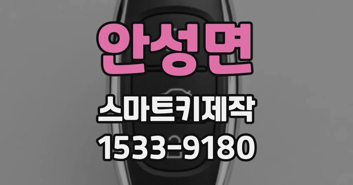 안성면 스마트키제작
