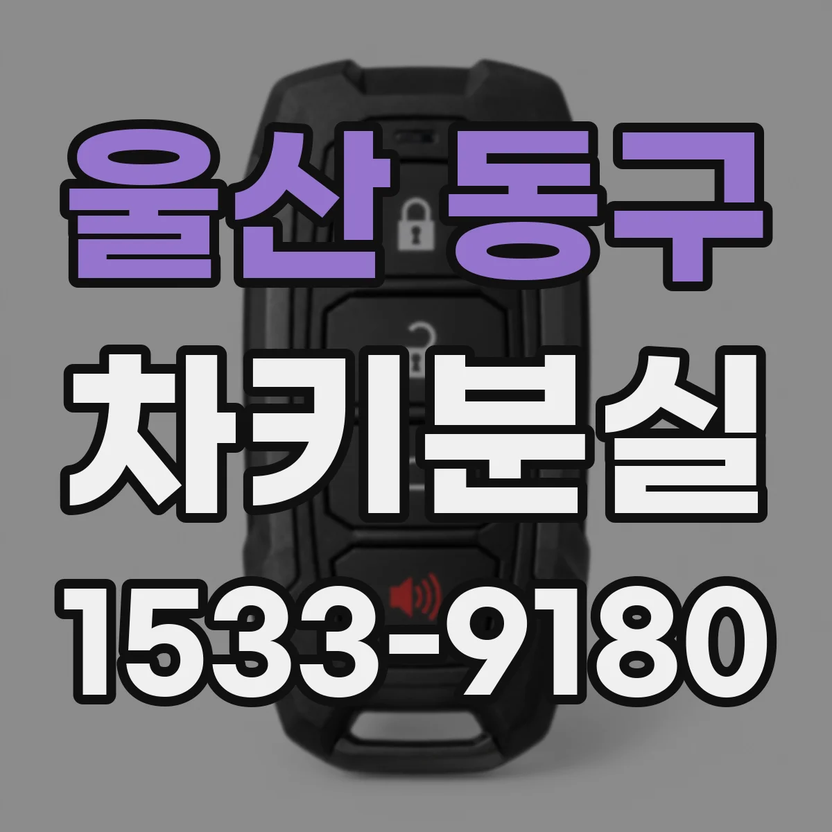울산 동구 차키분실