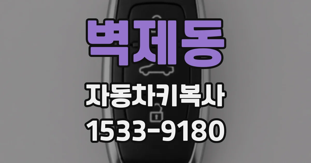 벽제동 자동차키복사