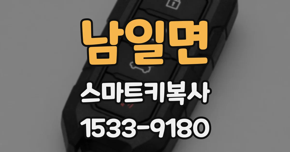 남일면 스마트키복사