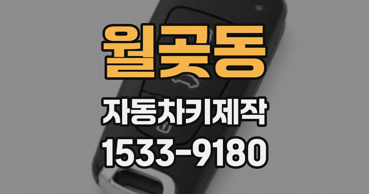 월곶동 자동차키제작