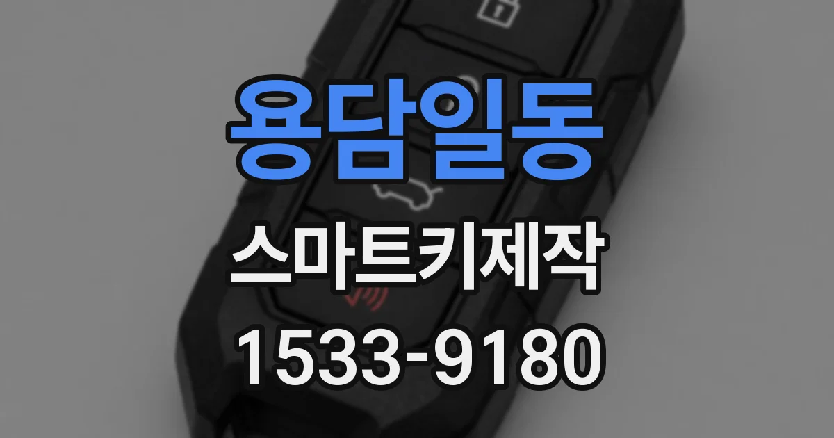 용담일동 스마트키제작