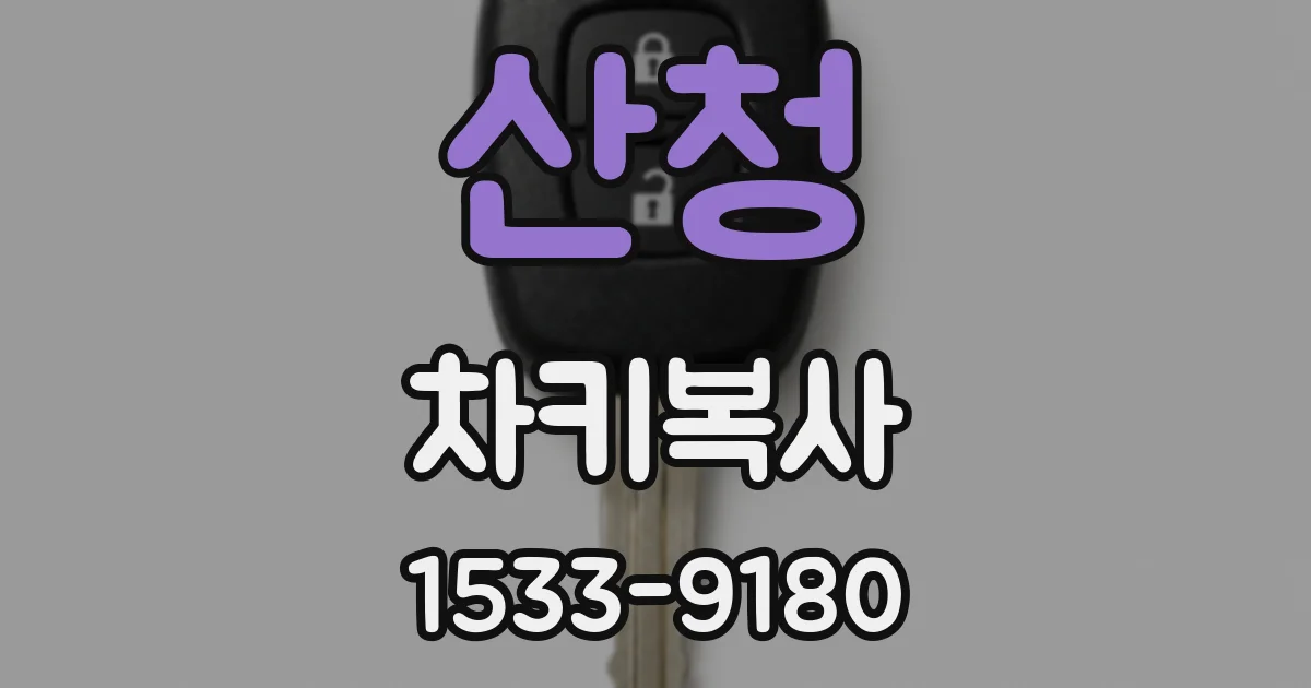 산청 차키복사