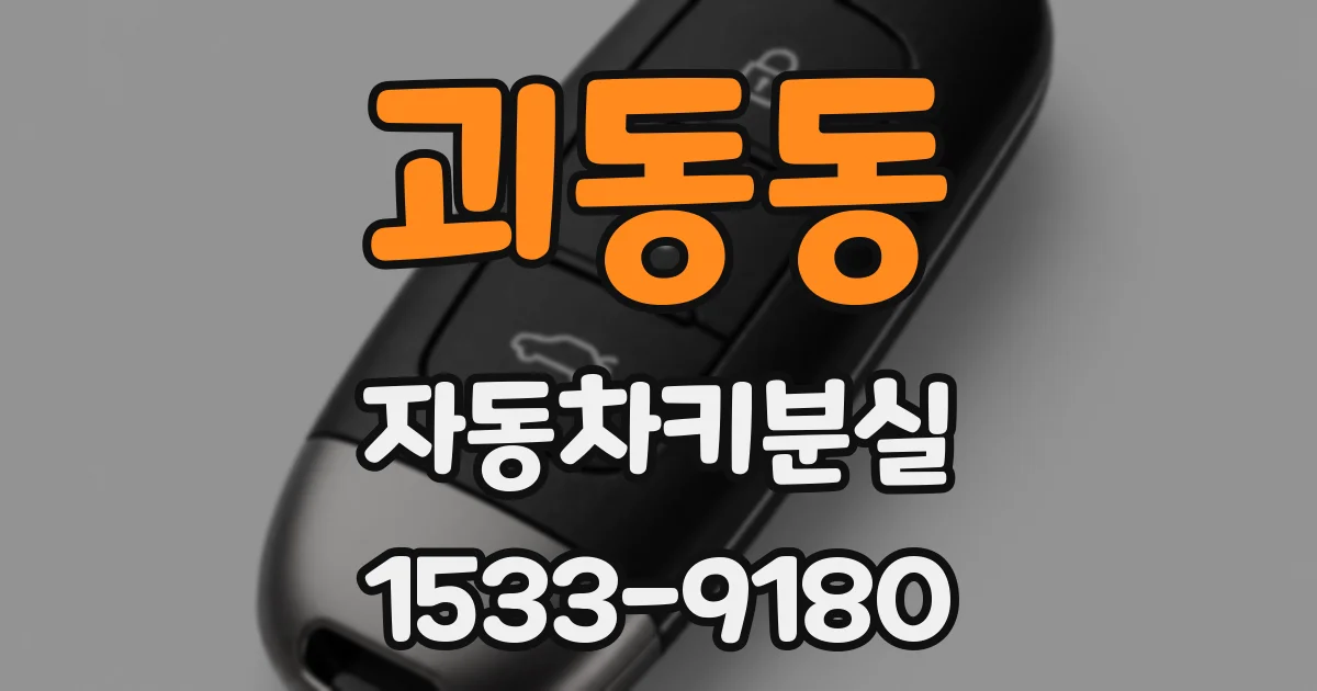 괴동동 자동차키분실