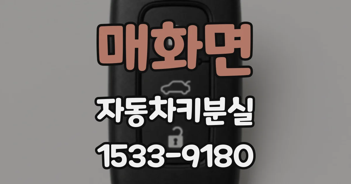 매화면 자동차키분실