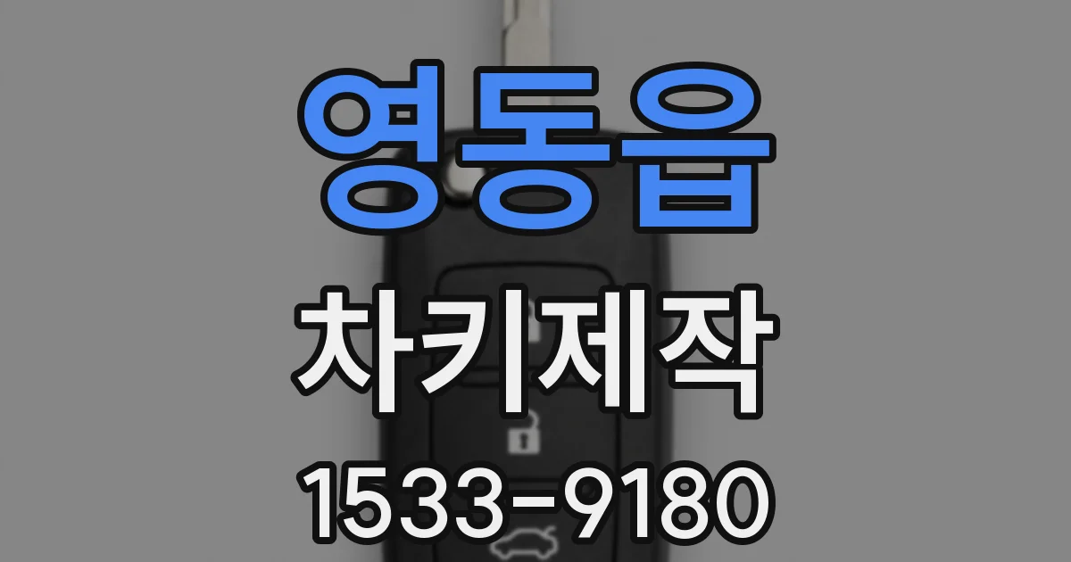 영동읍 차키제작