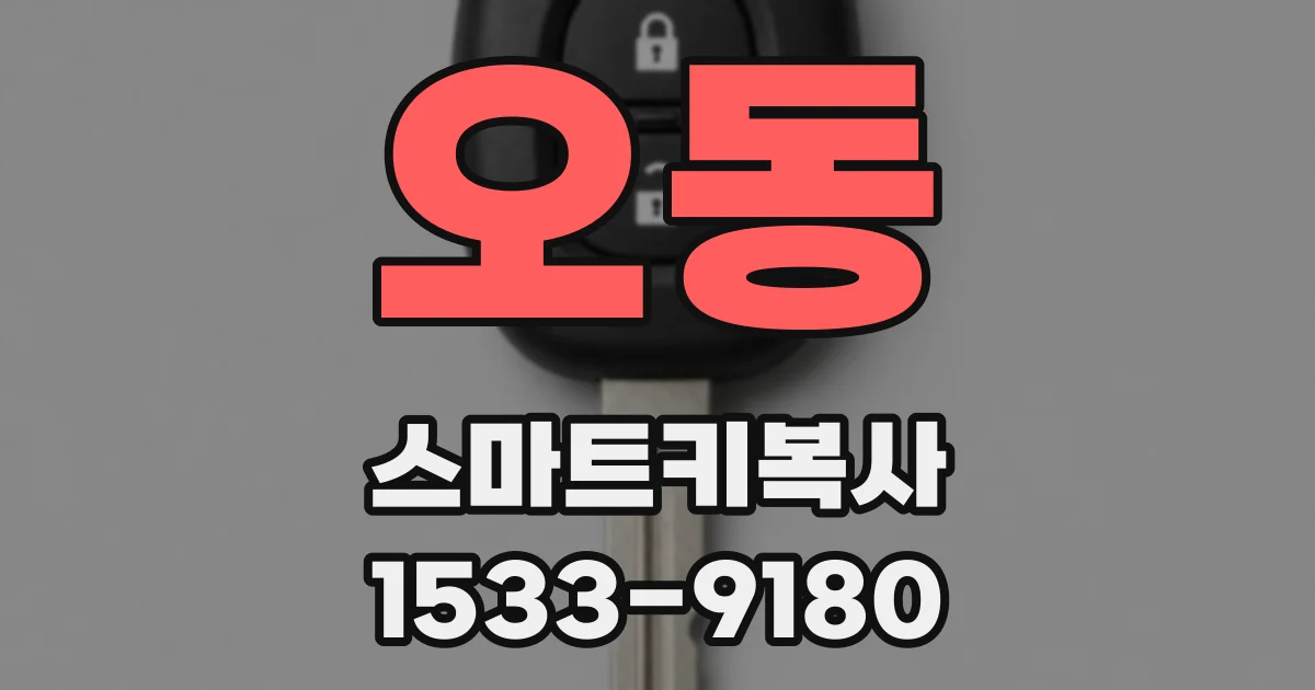 오동 스마트키복사