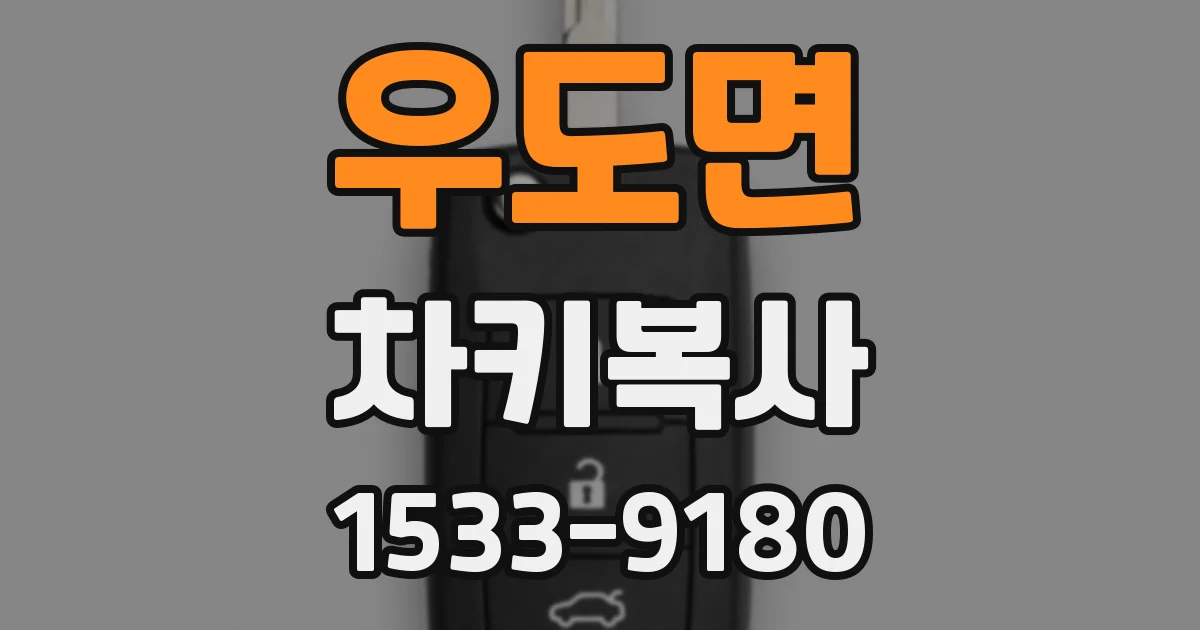 우도면 차키복사