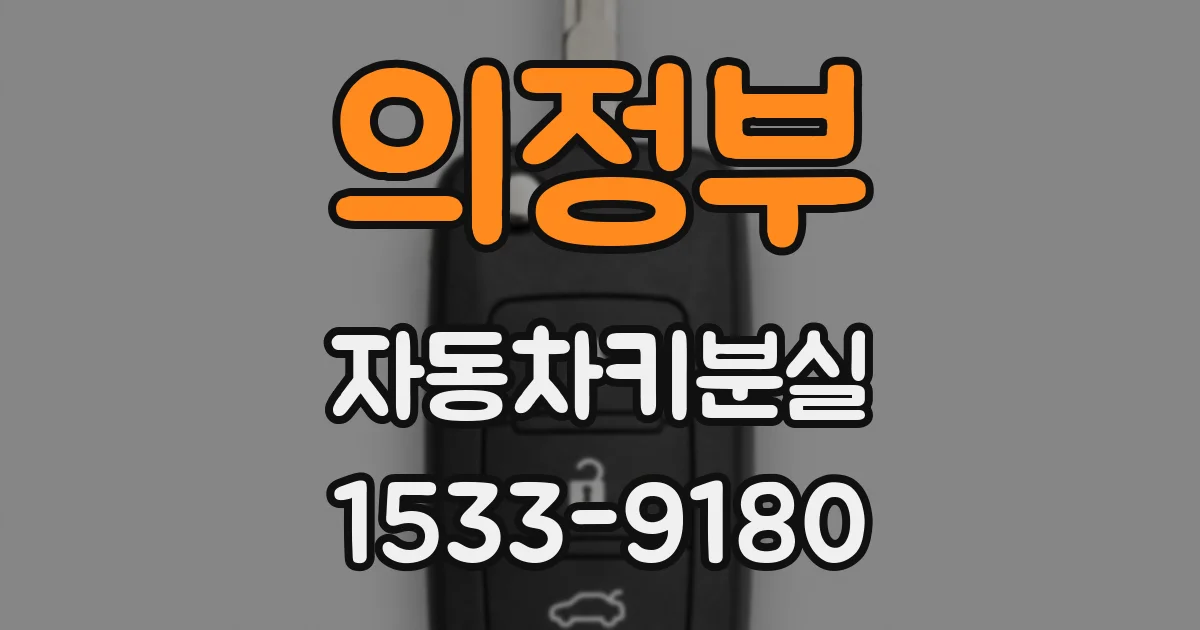 의정부 자동차키분실