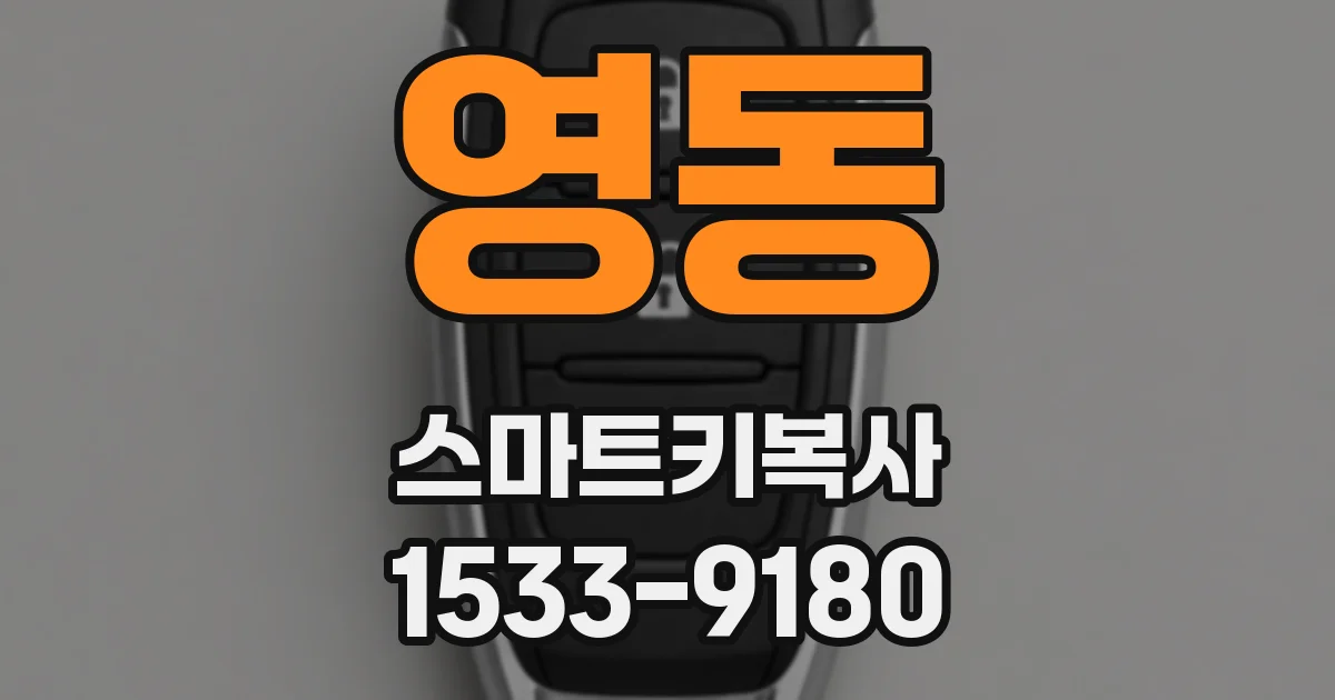 영동 스마트키복사