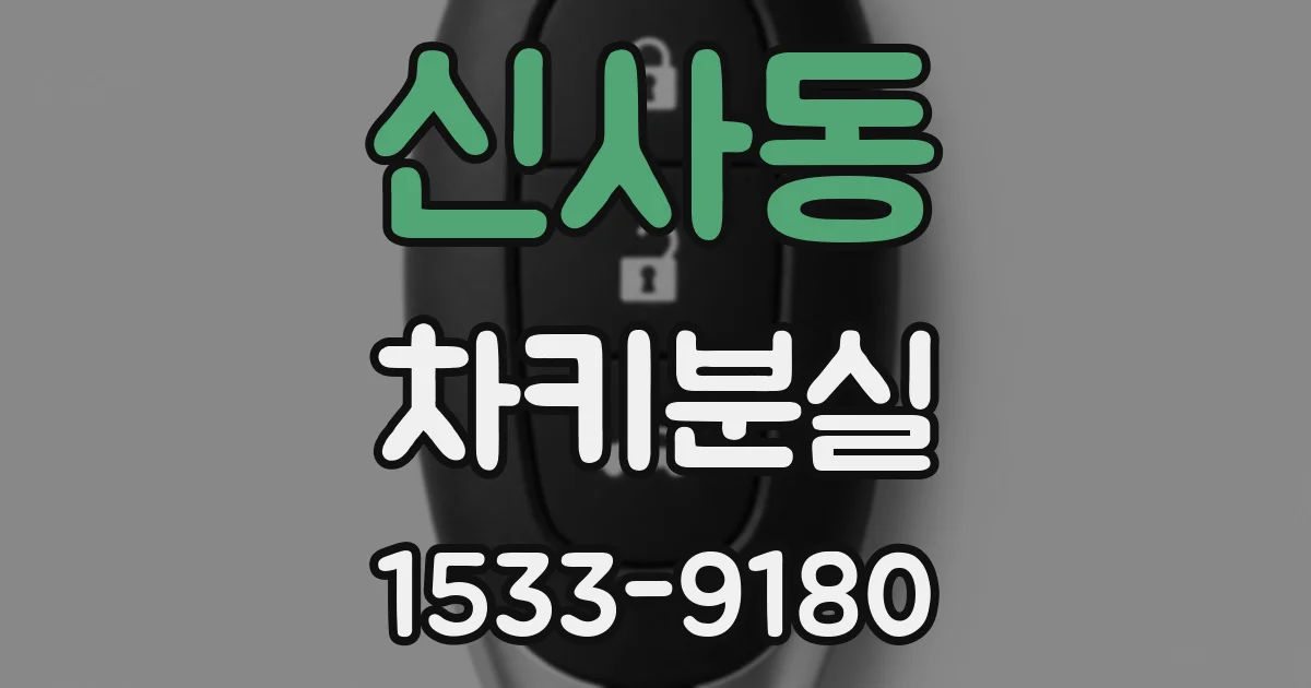 신사동 차키분실