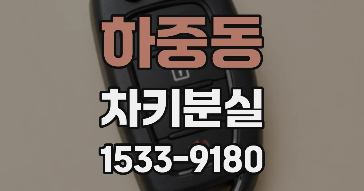 하중동 차키분실