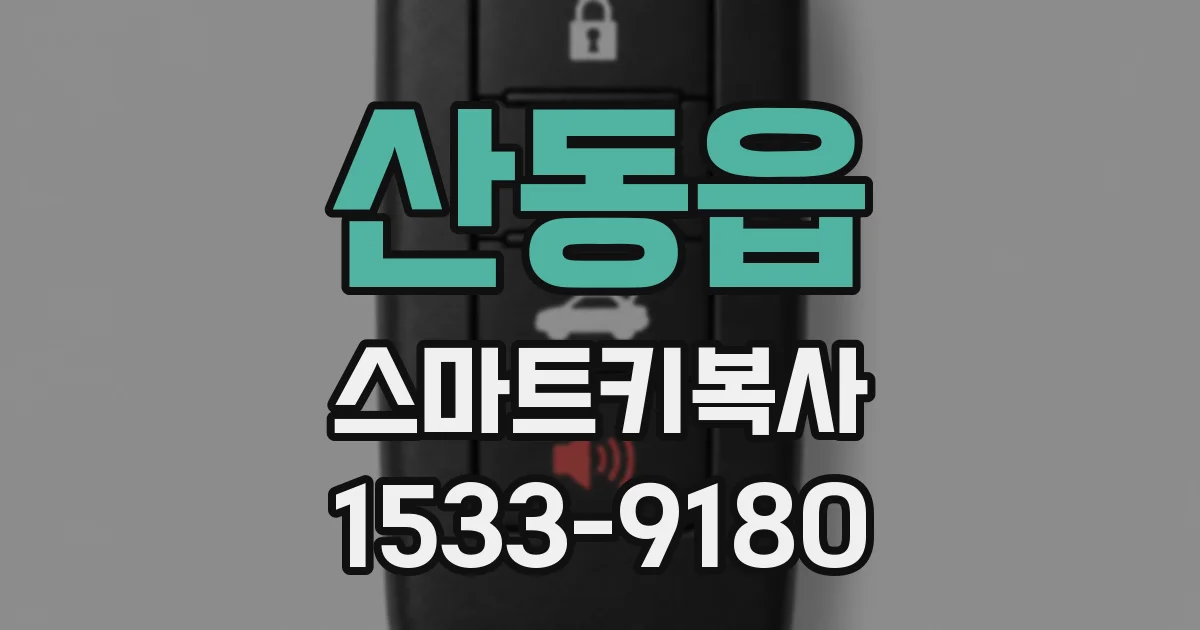 산동읍 스마트키복사