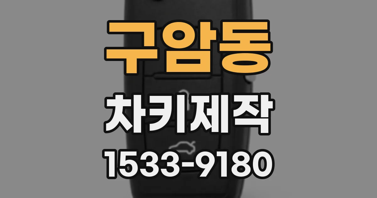 구암동 차키제작