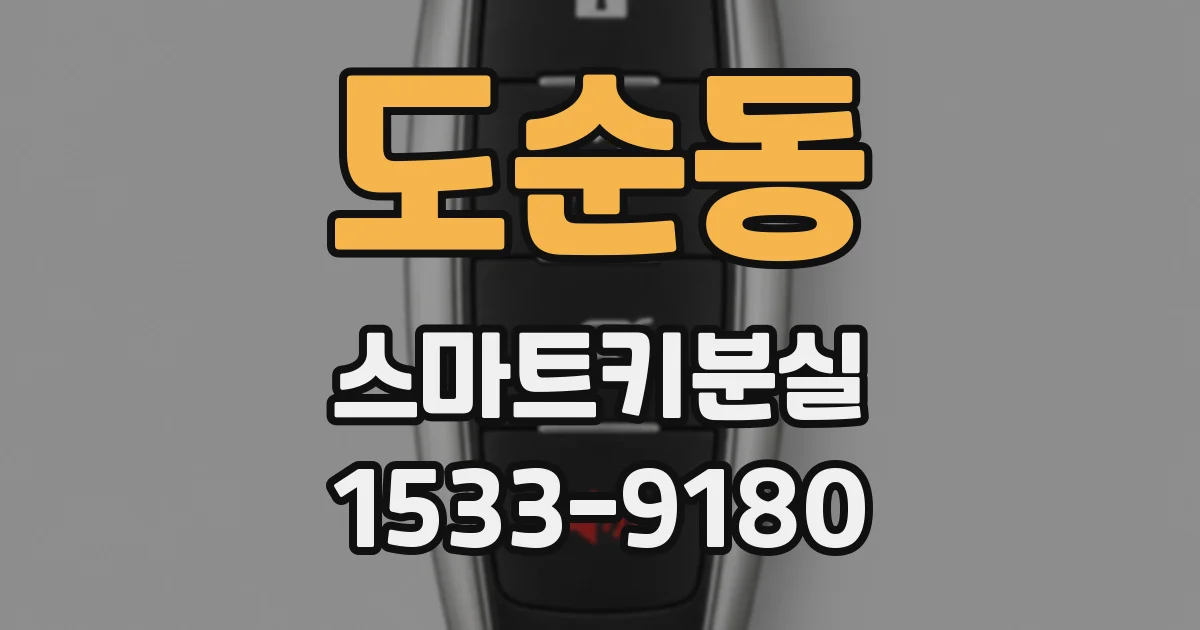 도순동 스마트키분실
