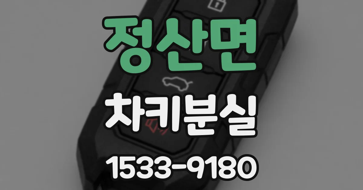 정산면 차키분실