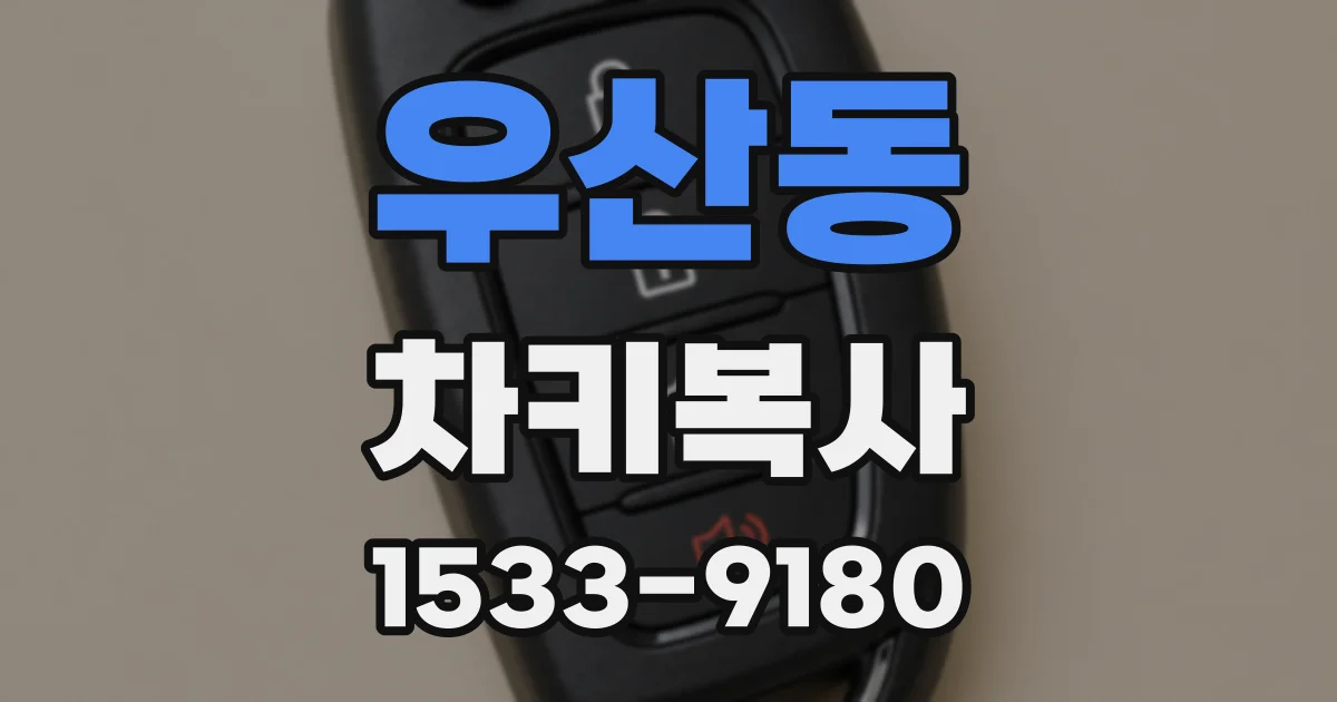 우산동 차키복사