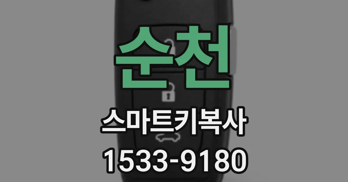 순천 스마트키복사