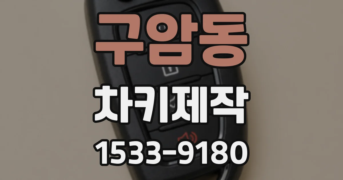 구암동 차키제작