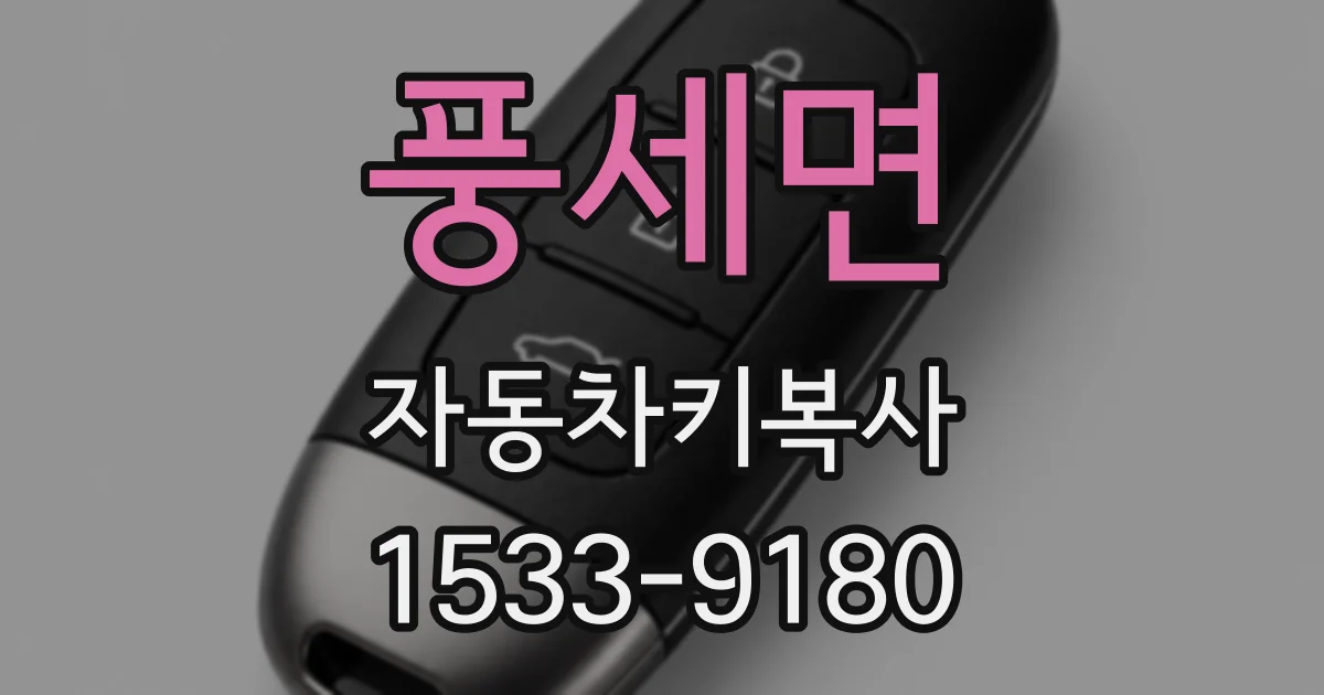 풍세면 자동차키복사