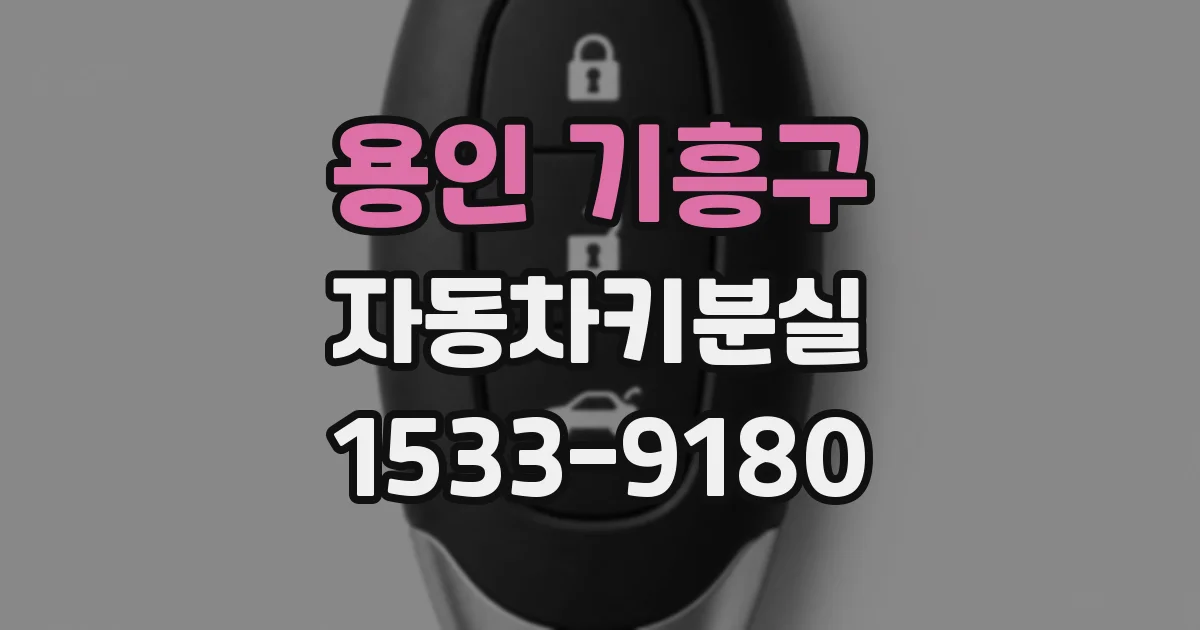 용인 기흥구 자동차키분실