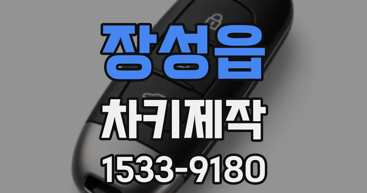 장성읍 차키제작