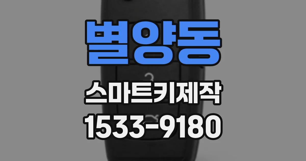별양동 스마트키제작