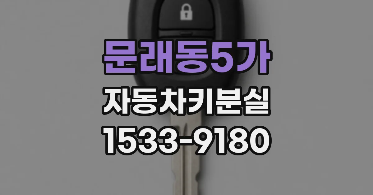 문래동5가 자동차키분실