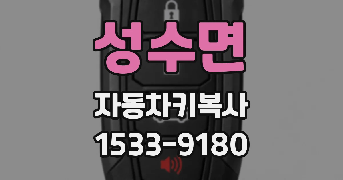 성수면 자동차키복사