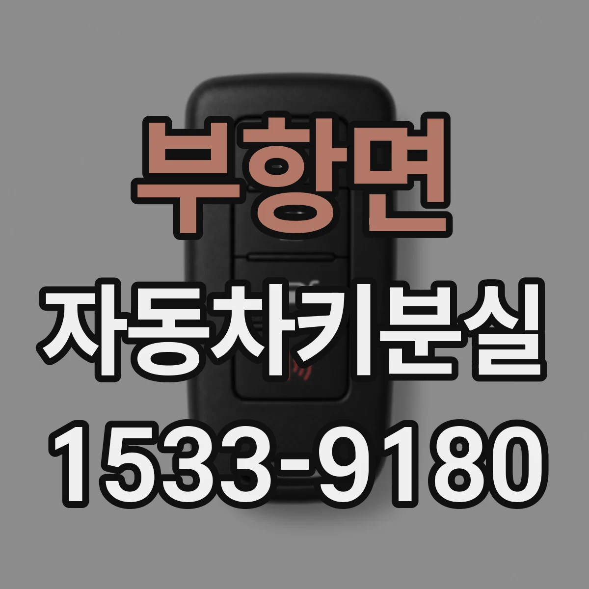 부항면 자동차키분실