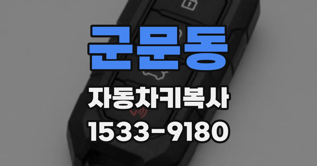 군문동 자동차키복사