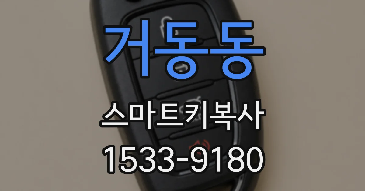 거동동 스마트키복사