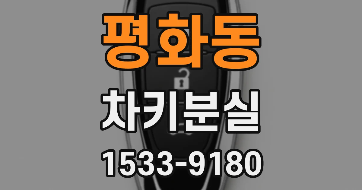 평화동 차키분실