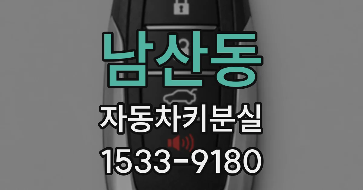 남산동 자동차키분실