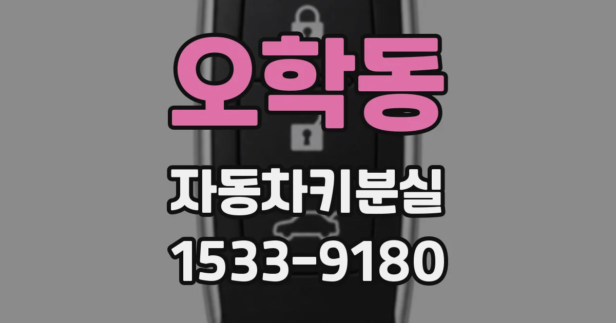오학동 자동차키분실