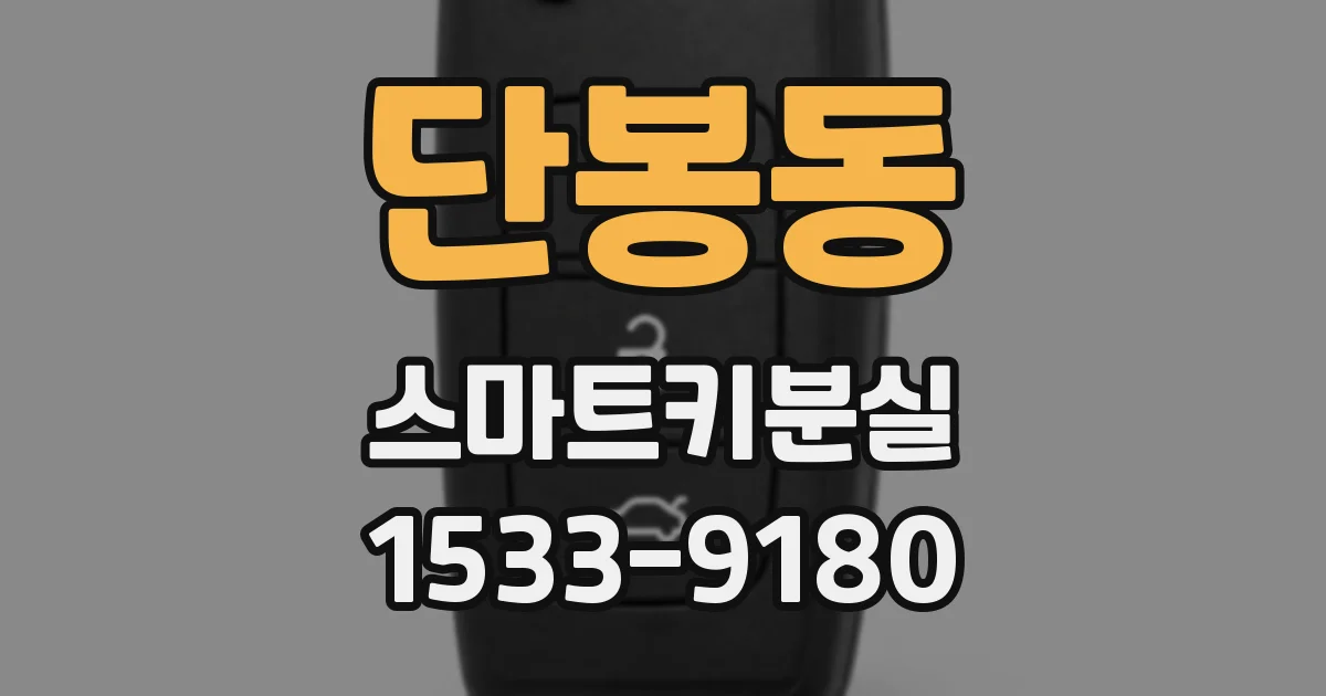 단봉동 스마트키분실