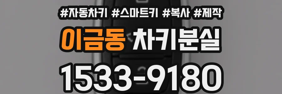 이금동 차키분실