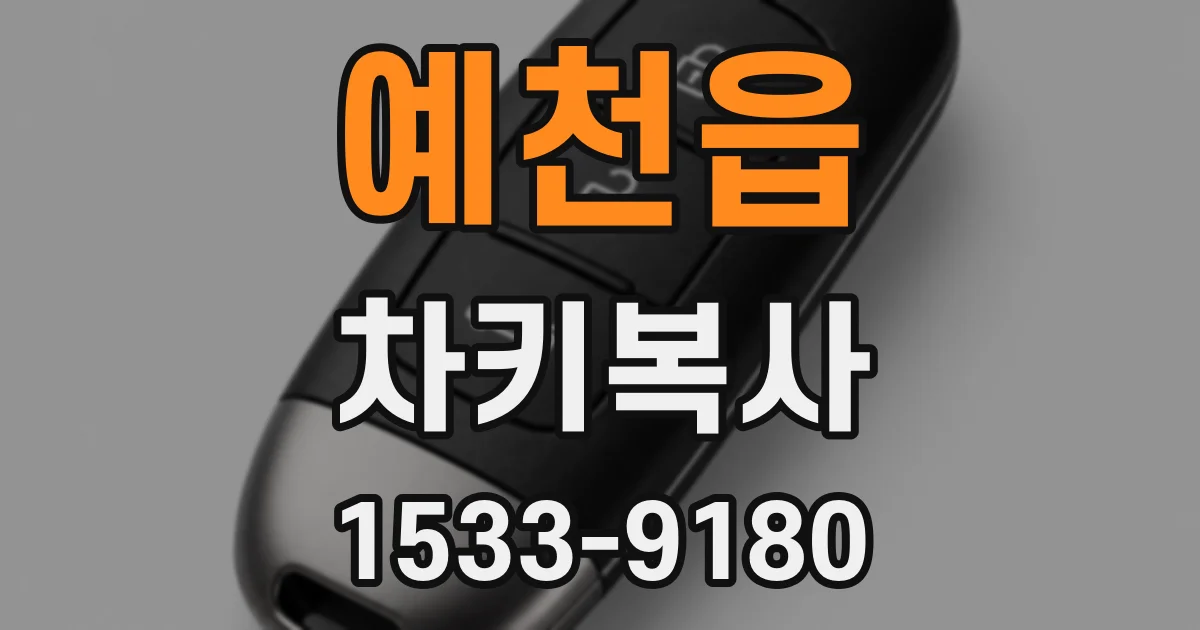 예천읍 차키복사