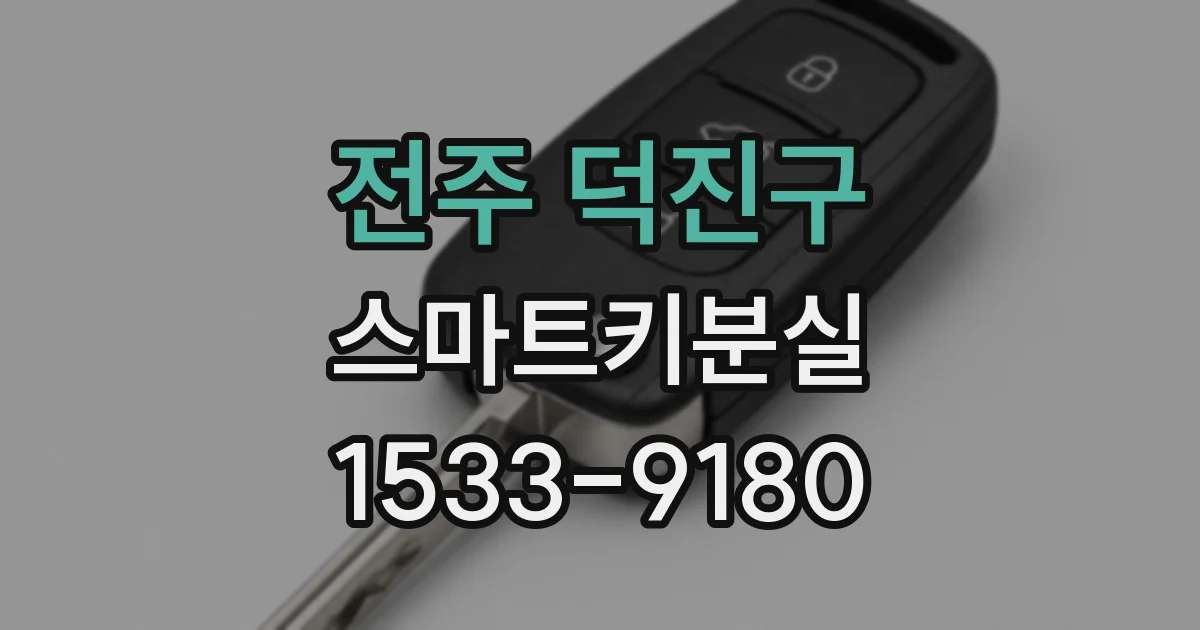 전주 덕진구 스마트키분실