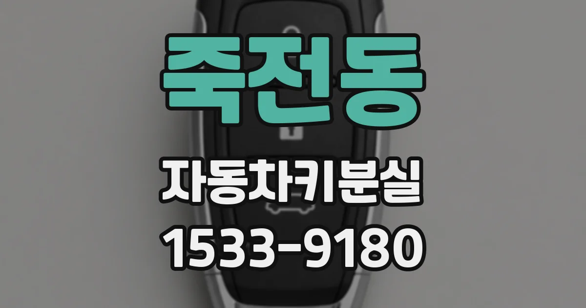 죽전동 자동차키분실